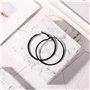 Heyu-Lotus 8 Paires de Boucles d’Oreilles Créoles pour Femme Fille, Anneaux Créoles en Acier Inox Grand Cerceau Bijoux Tendance 