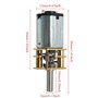 DollaTek 2Pcs DC DollaTek DC 6V 70RPM 3mm motoréducteur 70 tr/min Mini motoréducteur de réduction de vitesse pour RC voiture Rob