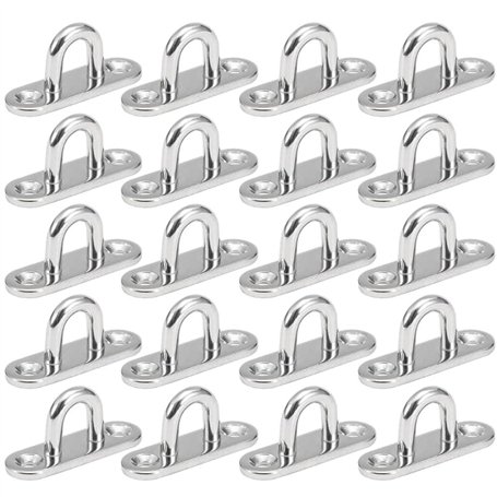 AstarFavor 20 pièces Plaques à œillets Inox