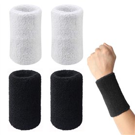 Niuhong 2 Paires Bracelets Poignet Coton Élastiques Sports Poignet Athlétique Élastique Poignet Protection Bras Fitness Bandes P