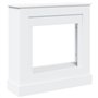 Manteau de Cheminée, Bordure de Cheminée Encadrement Cheminee Decorative Cadre de cheminée Blanc 90x30x90 cm Bois d'ingénierie