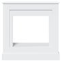 Manteau de Cheminée, Bordure de Cheminée Encadrement Cheminee Decorative Cadre de cheminée Blanc 90x30x90 cm Bois d'ingénierie
