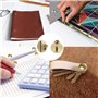 10 ensembles Rivets en Cuir Boutons en Laiton Massif Vis à Clous pour le Cuir les Bagages les Cadres Photo et Autres Objets Arti