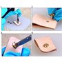 10 ensembles Rivets en Cuir Boutons en Laiton Massif Vis à Clous pour le Cuir les Bagages les Cadres Photo et Autres Objets Arti