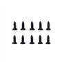 Alnicov Sourcingmap Lot de 100 vis auto-perceuses pour particules de bois Noir 2 x 6 mm