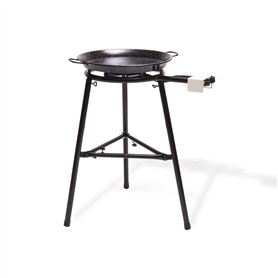 Ringg Smalto Kit de paella moyen – Brûleur à gaz 40 cm/Poêle à paella en émail 46 cm–Kit de cuisson à paella pour l’extérieur ju