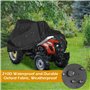 QOUBNIC Housse de tracteur de jardin, Housse Protection Tondeuse Housse de Tondeuse à Gazon Autoportée, Imperméable Housse de To