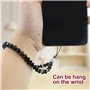 Lot de 3 Cordons Courts pour Téléphone Portable - Pendentif Avec Perles et Pierres de Cristal Naturelles - Universel Avec 3 Cous