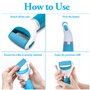 10 Pièces Rouleaux de Remplacement Rape Pieds pour Velvet Smooth, Recharge pour Pierre Ponce Rapeuse Electrique, pour Pedicure R
