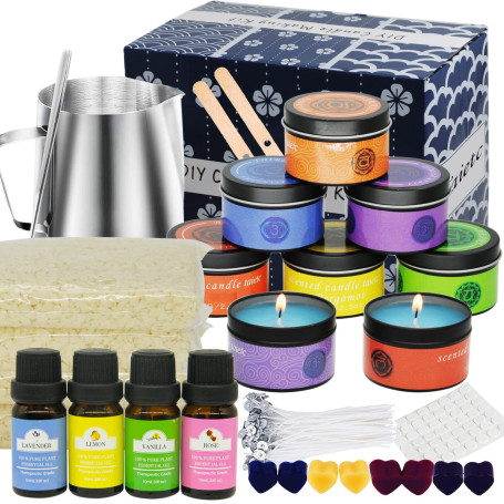 Kit de Fabrication de Bougies de Cire Bricolage