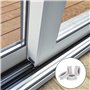 Lot de 4 poulies de roulement à rainure en forme de U 30 x 10 x 6 mm en plastique nylon pour rail coulissant, porte en verre, fe