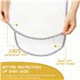 WEGREAT Lot de 6 matelas à langer réutilisables pour couches de bébé : matelas à langer lavables et imperméables, 30 x 60 cm, en