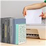 1 Paire de Serre-Livres en Métal : WIYETY Support de Livre Blanc, Support de Livre, Support de Lecture, Serre-Livres pour Etagèr
