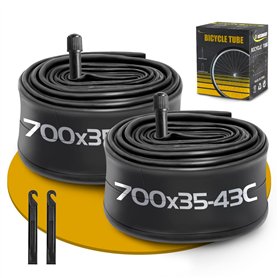 Pack de 2 Chambre à air 700 x 35-43C pour Vélo de Route