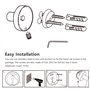 SHEENO Anneau Porte Serviette Acier Inoxydable,Anneau Porte Serviette Fixation Murale Rond pour Salle de Bains, Cuisine, Chambre