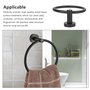 SHEENO Anneau Porte Serviette Acier Inoxydable,Anneau Porte Serviette Fixation Murale Rond pour Salle de Bains, Cuisine, Chambre