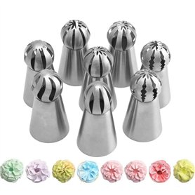 CHUANGOU 8 pièces Poches à Douille Silicone Réutilisables