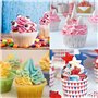 CHUANGOU 8 pièces Poches à Douille Silicone Réutilisables, Buses de tuyauterie de glaçage, pour Gâteau, Cupcake Biscuit, Cookies