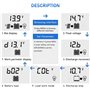 Yoving Régulateur de Charge Solaire MPPT 100A Intelligent 12V/24V Automatique, Haute Efficacité avec Affichage LCD et Compensati