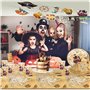Vaisselle Pirate,Vaisselle Carton Pirate,Vaisselle Pirate Anniversaire,Kit de Pirate Vaisselle D'anniversaire,Vaisselle Pirate A