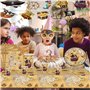 Vaisselle Pirate,Vaisselle Carton Pirate,Vaisselle Pirate Anniversaire,Kit de Pirate Vaisselle D'anniversaire,Vaisselle Pirate A