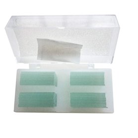 Lot de 200 lamelles carrées en verre pré-nettoyées 22 mm/24 mm (24 mm x 24 mm)