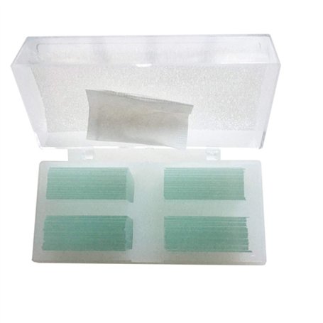 Lot de 200 lamelles carrées en verre pré-nettoyées 22 mm/24 mm (24 mm x 24 mm)