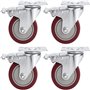 Voluker Roulette Pivotante avec Frein 4 Puces