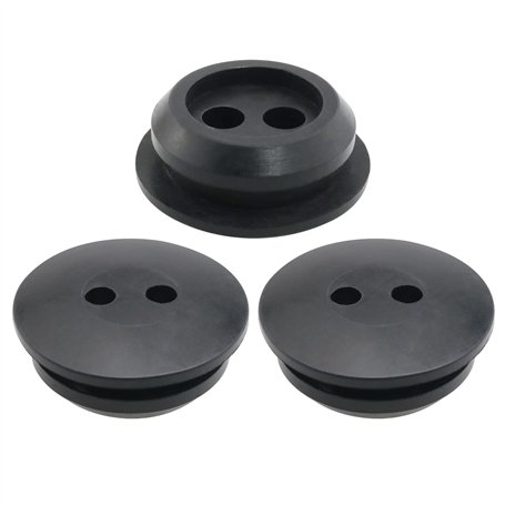 ITROLLE Lot de 3 œillets de réservoir de carburant en caoutchouc de 23 mm avec double trous pour HHomelite 560878002 Toro 51944