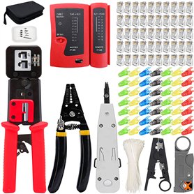 MAYLINE RJ45 Cerclage pour Câbles Réseau Outils Kit Professionnel Réseau Pince À Sertir rj45