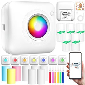 NLMWTI Mini imprimante Portable avec lumière LED