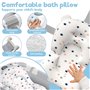 ITMNMNL Baignoire Pliable Bébé,Baignoire Bebe,Baignoire Bébé Pliable avec Thermomètre et Coussin de Bain,Benoire pour Bébé,Idéal