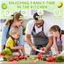 SaiXuan 31 Pièces Ensemble d'Ustensiles de Cuisine pour Enfants - Kit de Couteaux Montessori Sécurisés - Comprend Planches à Déc
