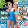 MKAKYES Bouee Piscine,2Pièces Matelas Piscine,4-en-1 Hamac Gonflable Piscine,avec 2 Pompes de gonflage manuelles,Matelas Gonflab