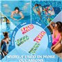 MKAKYES Bouee Piscine,2Pièces Matelas Piscine,4-en-1 Hamac Gonflable Piscine,avec 2 Pompes de gonflage manuelles,Matelas Gonflab