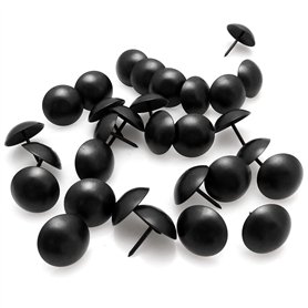 BLLNDX Lot de 30 clous décoratifs noirs de 2