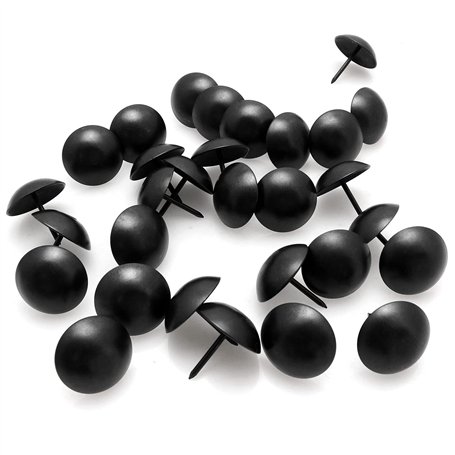 BLLNDX Lot de 30 clous décoratifs noirs de 2