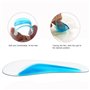 Cisixin 4 Paires Semelles orthopédiques en Silicone Gel Pad Arch Orthétique Semelle Pied Plat (Bleu)