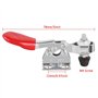 6 Pcs Sauterelles de Menuisier avec Support Métallique Horizontal