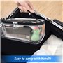 Trousse Maquillage Transparente, 2 Pcs Trousses de Toilette Transparentes pour Cosmétiques/Articles de Toilette, Sac Cosmétiques
