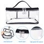 Trousse Maquillage Transparente, 2 Pcs Trousses de Toilette Transparentes pour Cosmétiques/Articles de Toilette, Sac Cosmétiques