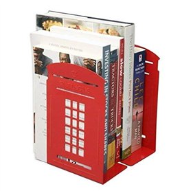 Gearmax Une Paire Vintage Fashion British Style Londres Cabine téléphonique Kiosque Epicurant Bibliothèque Bureau Scolaire Etude
