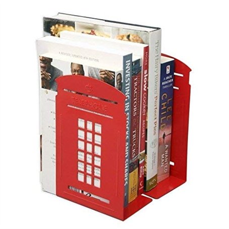 Gearmax Une Paire Vintage Fashion British Style Londres Cabine téléphonique Kiosque Epicurant Bibliothèque Bureau Scolaire Etude