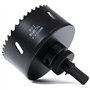 Scie cloche - 102 mm - Acier rapide HSS M42 bi-métal - Scie-cloche avec tige hexagonale et foret pour bois