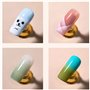 10 Pièces têtes d'éponge remplaçables, Brosses à ongles rondes TêTes D'éPonge Recharge, D'Art Des Ongles Outils