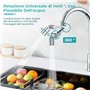 Vinabo 1440 ° Robinet à Rallonge Rotatif Multifonctionnel,2 Modes Embout Robinet Mousseur,Extension Filtre Embout Robinet économ