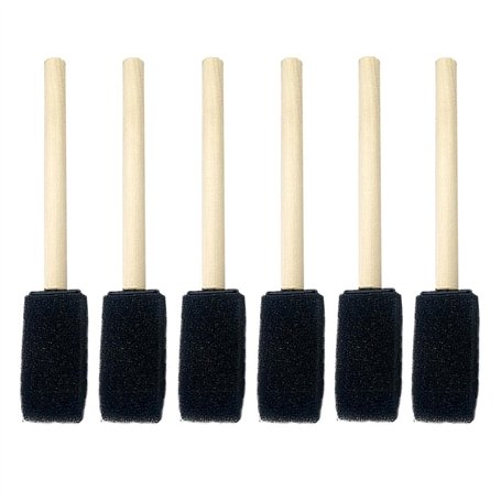 GLADFRESIT Lot de 6 pinceaux en mousse de 2