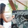 5 cm avec manche en bois pour acrylique