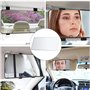 LiJuanWang Pare-Soleil Voiture Miroir de Maquillage, Miroir de Courtoisie Intérieur Portable, 150 x 80 mm