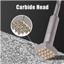 Vearter SDS Plus Outil de douille à 16 pointes - Tête carrée de 15,2 x 3,8 cm - Revêtement de la rugosité du béton - Pour martea